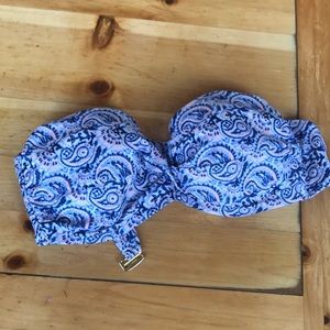 victoria’s secret strapless swim top